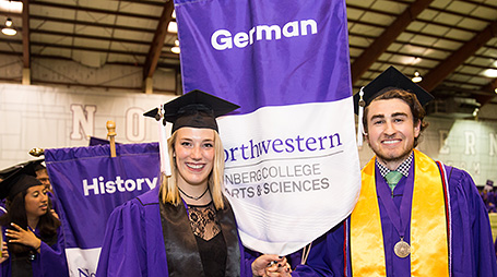 Two German majors at convocation